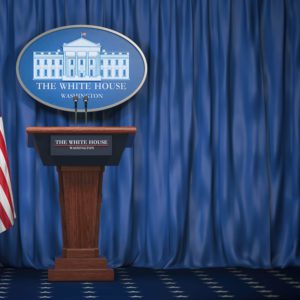 White House press podium