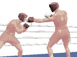 Watch how a boxer delivers an explosive jab punch from a distance with the arm above the lead foot