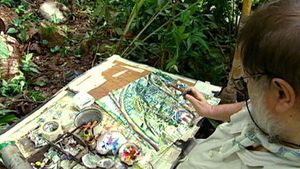 Visit the garden of artist Michael Adams on Mahé Island, Seychelles