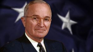 Consider President Truman's reasoning for using atomic bombs against Japan and issuing the Truman Doctrine