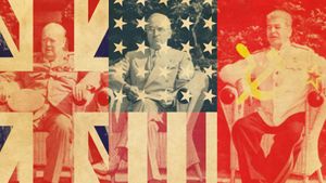 Learn about the Potsdam Conference attended by Winston Churchill, Harry Truman, and Joseph Stalin to decide the future of Germany and Europe after World War II