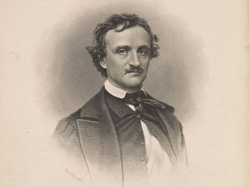 Portrait of Edgar Allan Poe by Frederick T. Stuart, c. about 1845